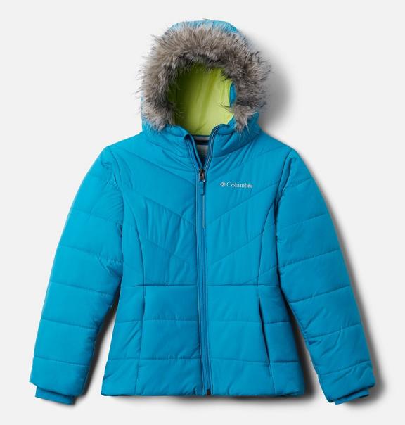 Columbia Katelyn Crest Ski Jacket Light Blue For Girls NZ51304 New Zealand
